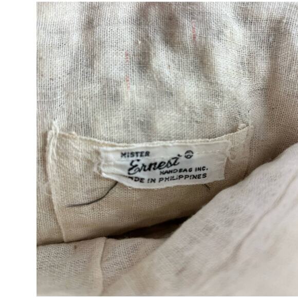 Mister Ernest Macrame Shoulder Bag Purse Woven in the Philippines Vintage 1970s - Picture 9 of 9